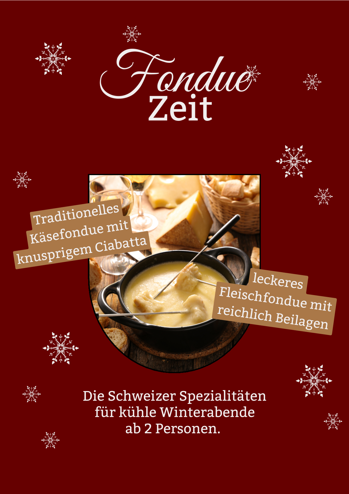 Fondue Karte Plakat-1